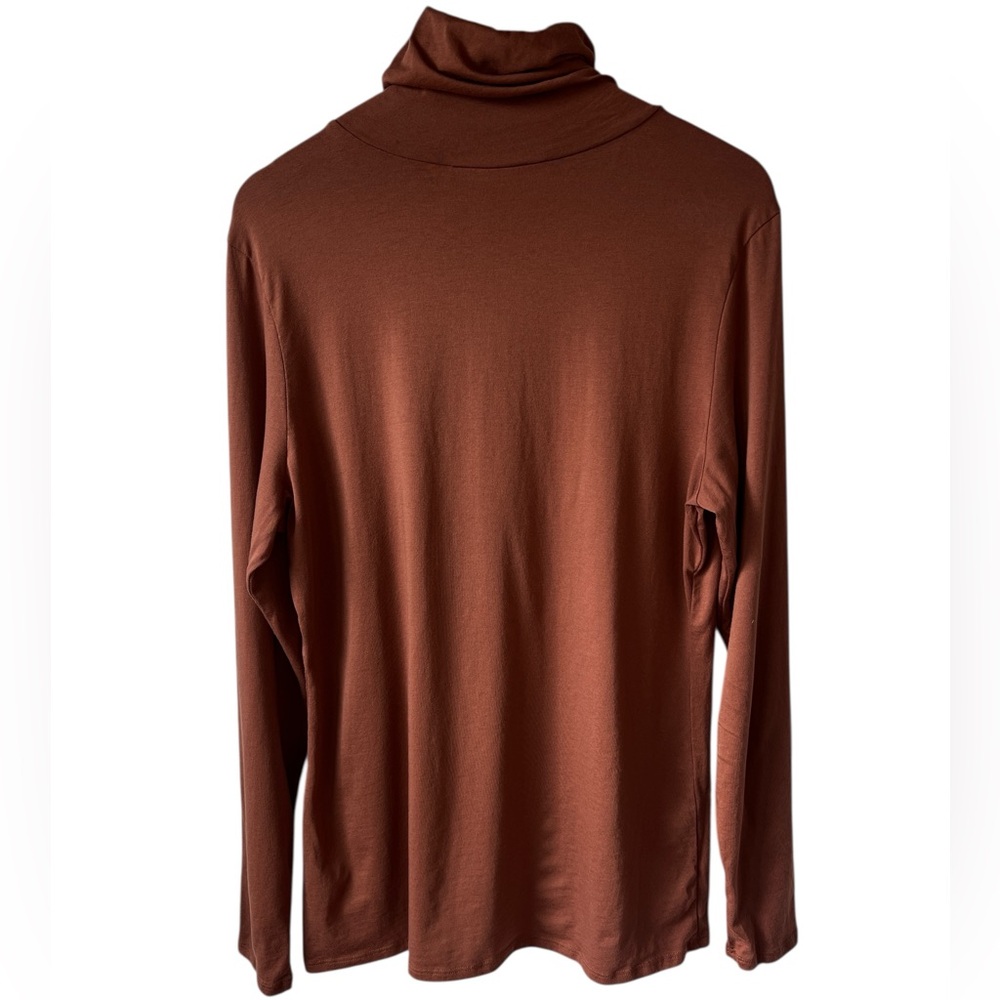 SOLD Peruvian Connection Extreme T-Neck Size XL in Brown - Picture 4 of 6